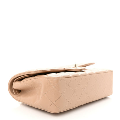Chanel Caviar Quilted Medium Double Flap Beige 4 of 11