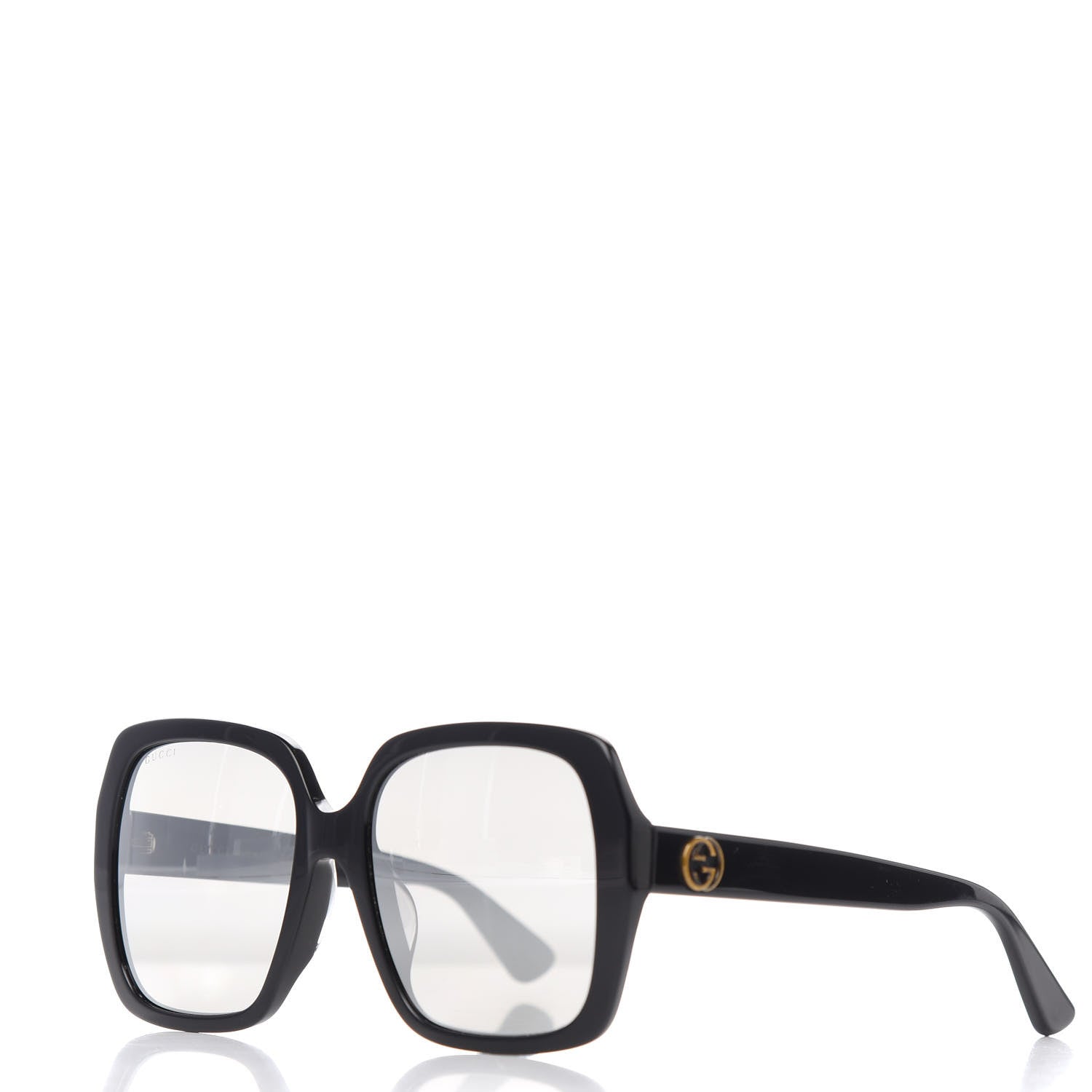 Gucci Acetate Square Frame GG0096S Sunglasses Black 1 of 7