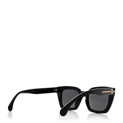 Chanel Acetate Square Sunglasses 5509-A Black 4 of 9