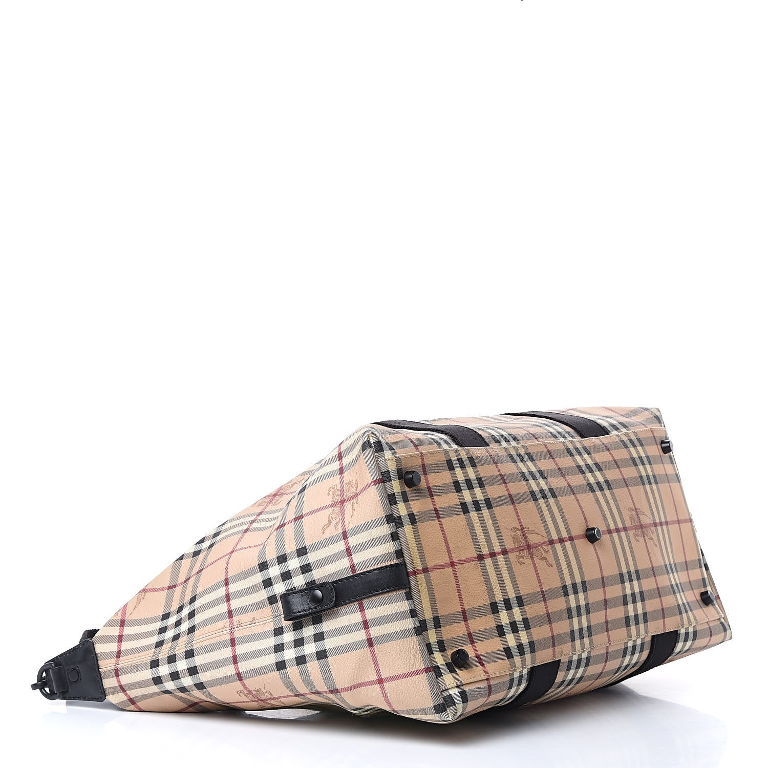 Burberry Haymarket Check Duffle Bag Black 4 of 12