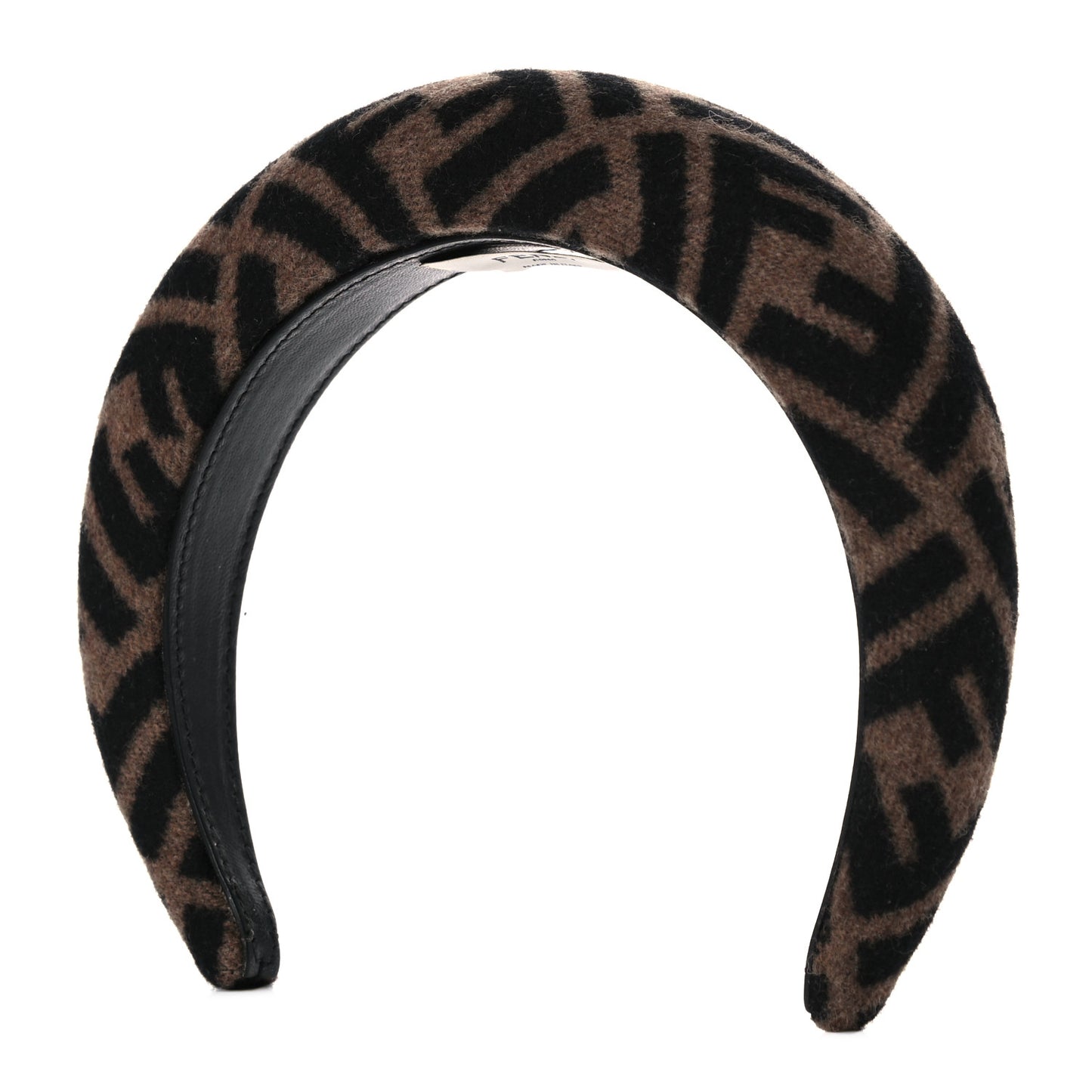 Wool Cashmere FF Logo Headband Tobacco