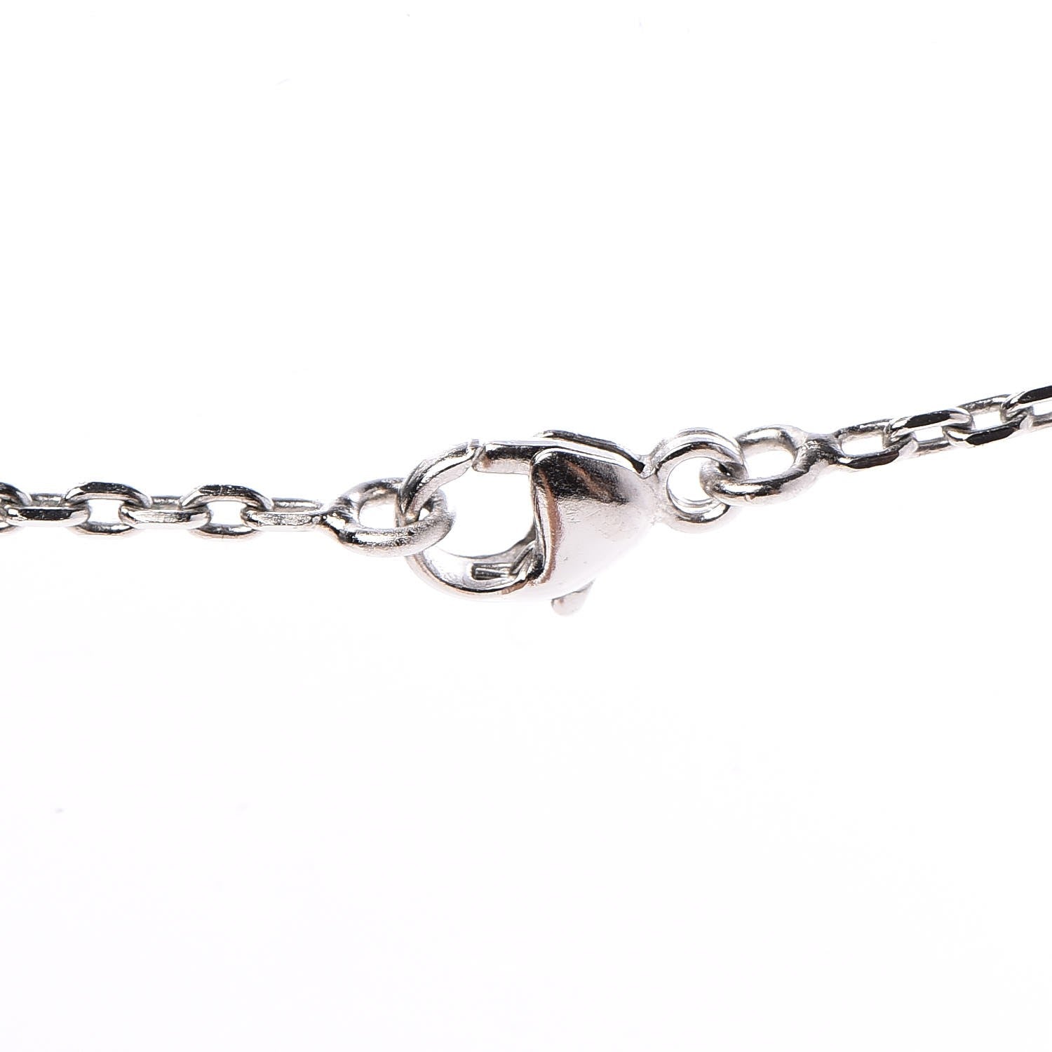 Hermes Lacquered Palladium Pop H Pendant Necklace Parme 4 of 6