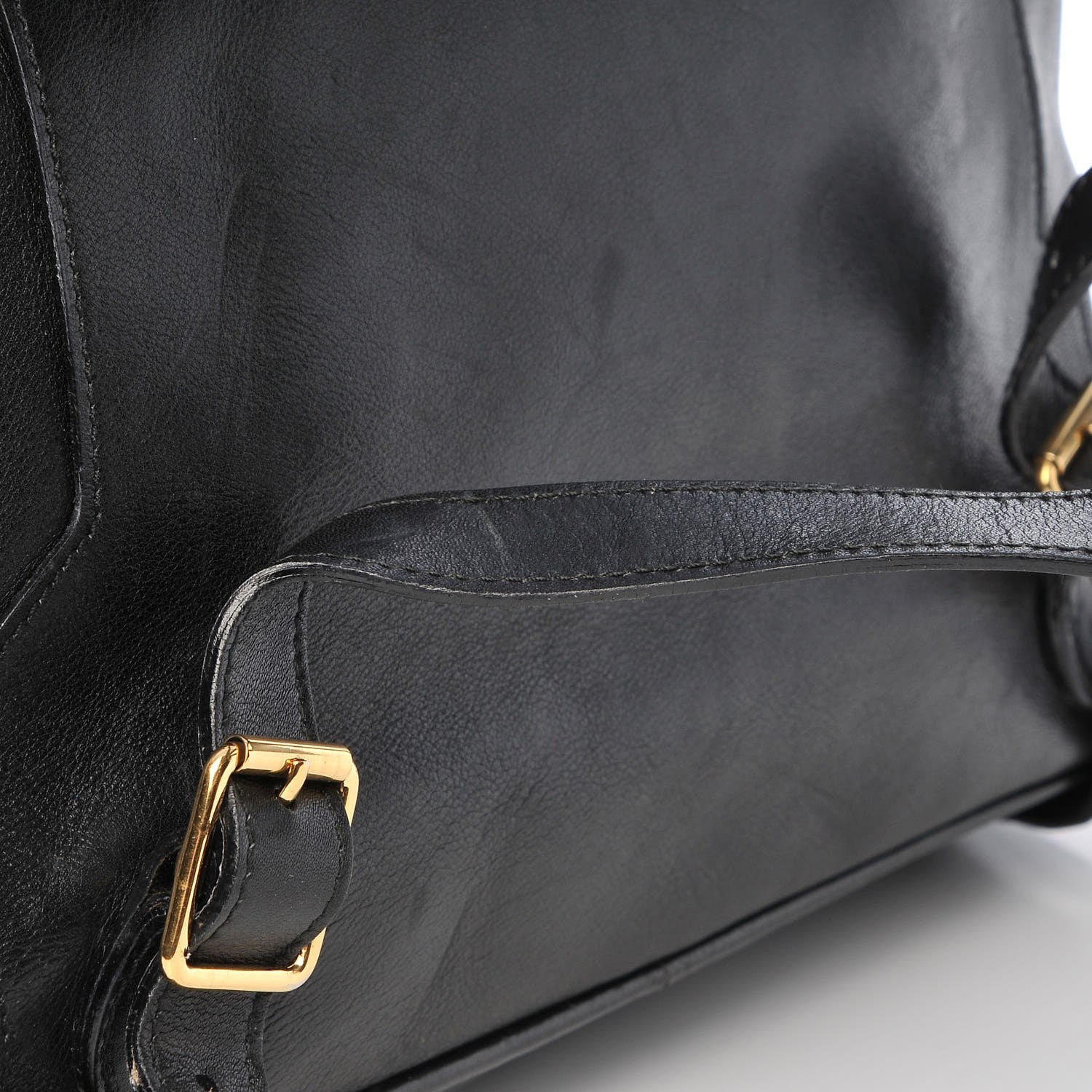 Gucci Calfskin Bamboo Backpack Black 8 of 9