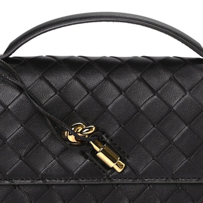 Bottega Veneta Nappa Intrecciato Long Andiamo Top Handle Clutch Fondant 6 of 7