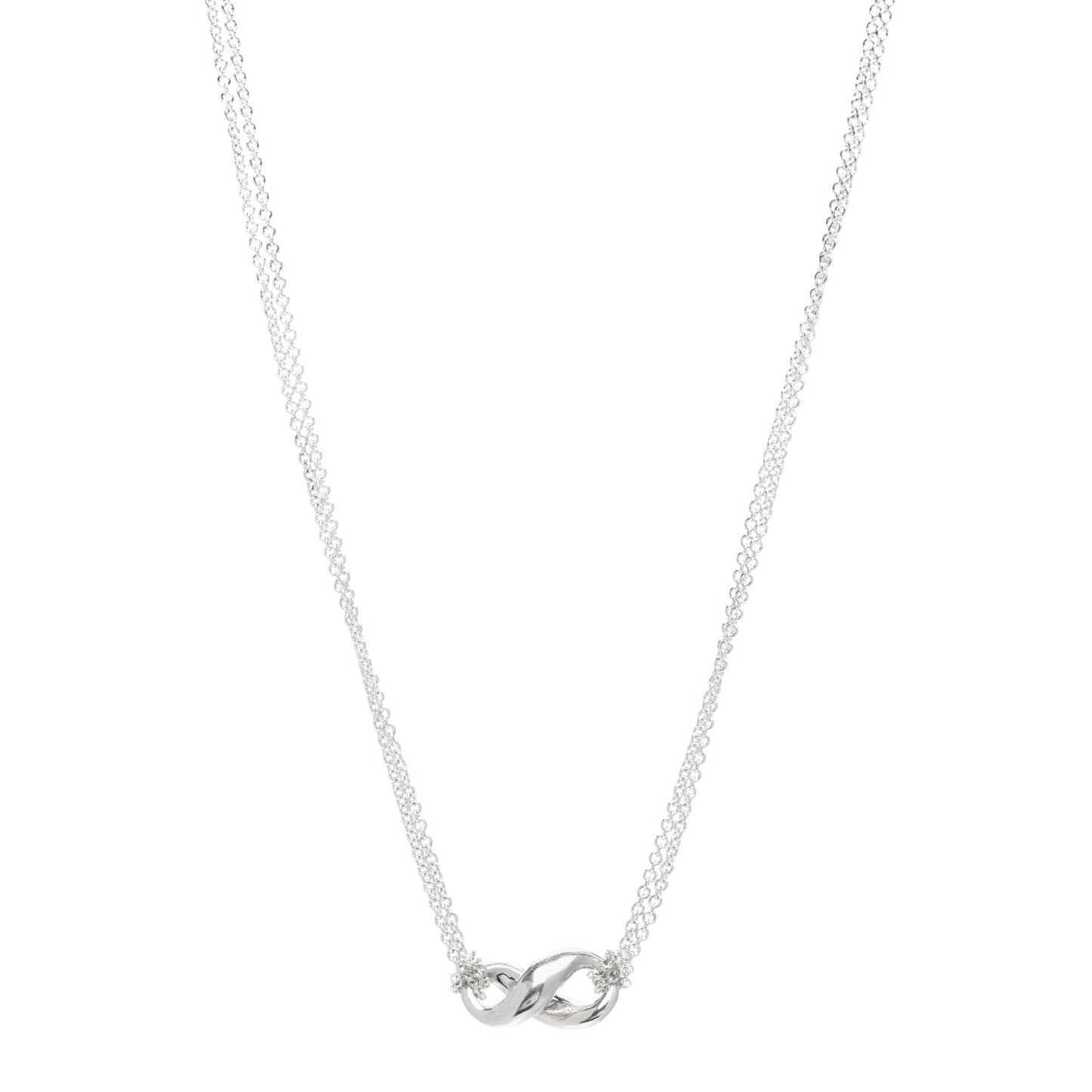 Sterling Silver Figure 8 Pendant Necklace