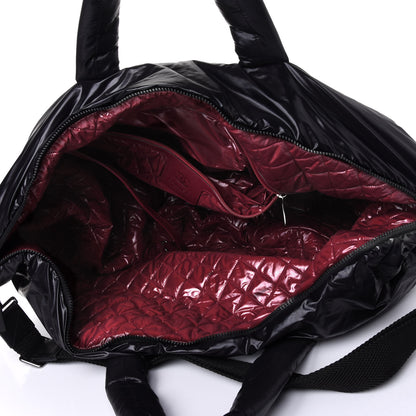 Chanel Nylon Quilted Large Coco Cocoon Tote Black 4 of 4