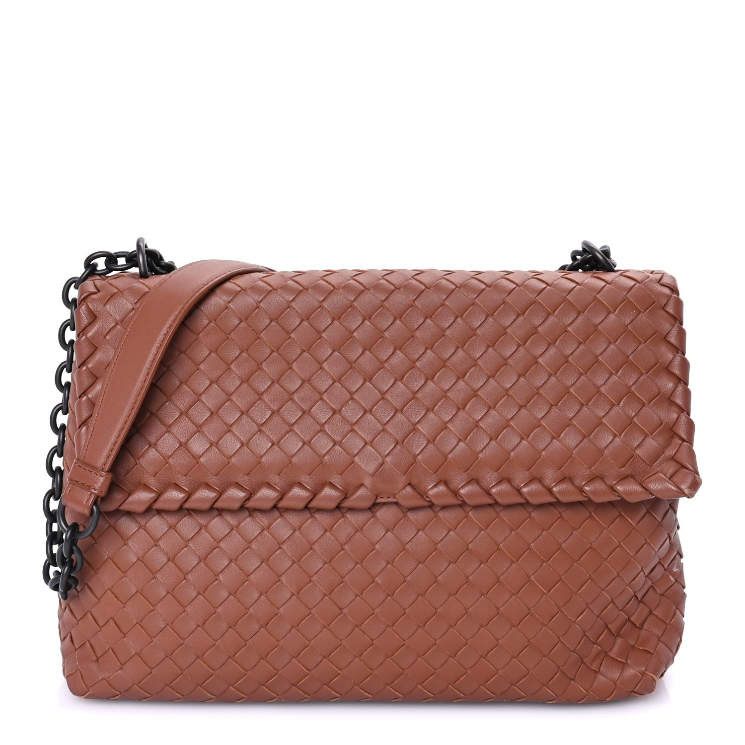 Bottega Veneta Nappa Intrecciato Olimpia Shoulder Bag Noce 1 of 7