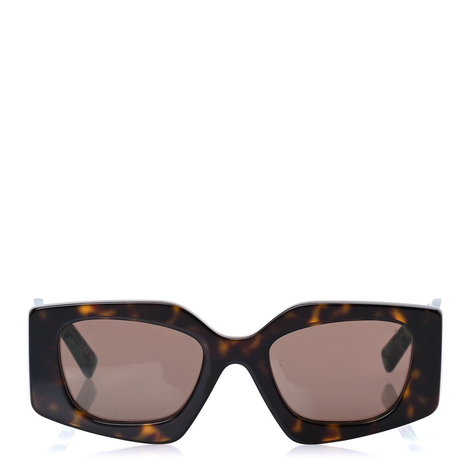 Prada Acetate Symbole Sunglasses SPR 15Y Tortoise Green 2 of 7