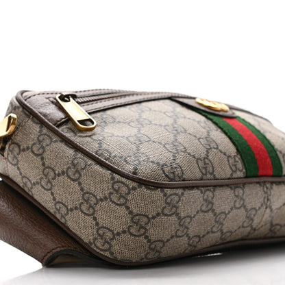 Gucci Soft GG Supreme Monogram Medium Ophidia Belt Bag Dark Brown 8 of 9