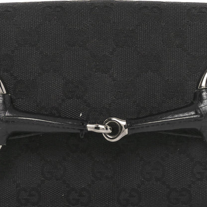 Gucci Monogram Horsebit Chain Clutch Black 8 of 13