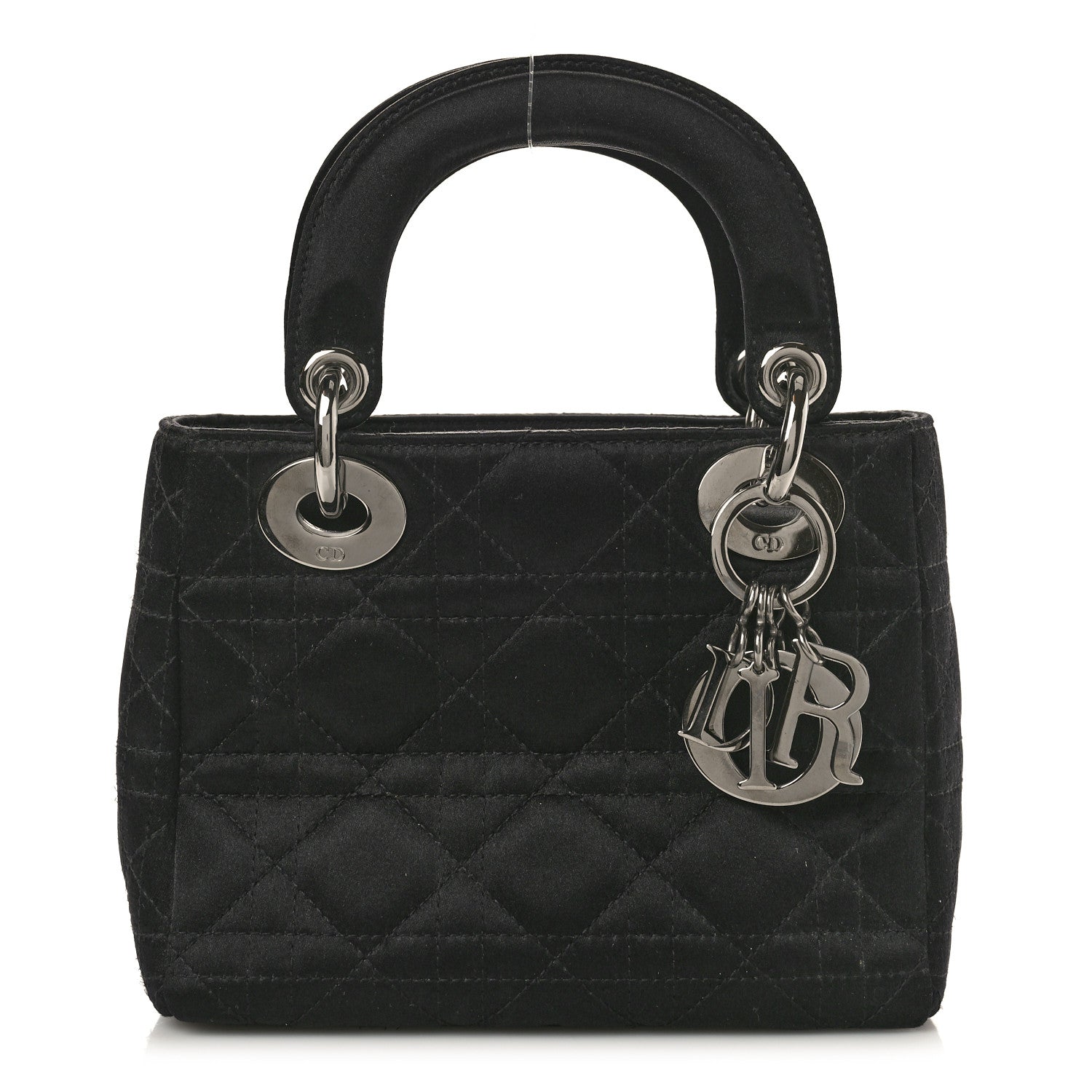Christian Dior Satin Cannage Mini Lady Dior Black 1 of 12