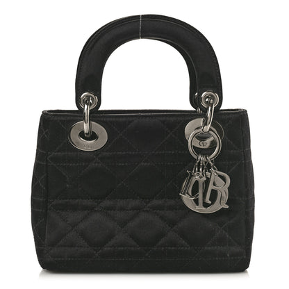 Christian Dior Satin Cannage Mini Lady Dior Black 1 of 12