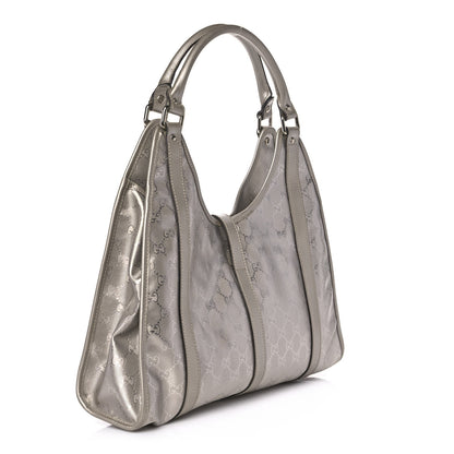 Gucci Imprime Monogram Medium Joy Shoulder Bag Silver 2 of 12