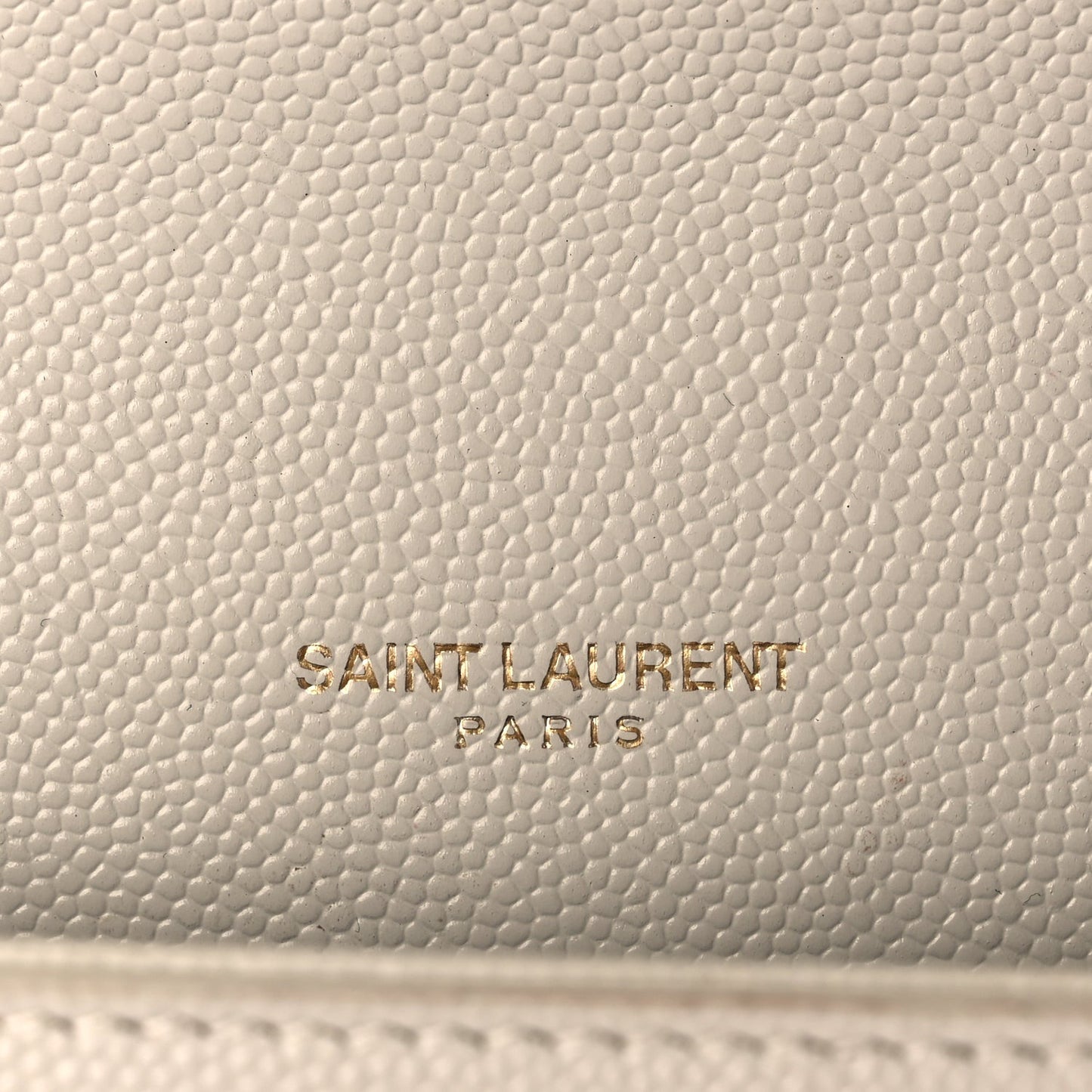Grain De Poudre Calfskin Medium Classic Monogram Kate Tassel Satchel Crema Soft