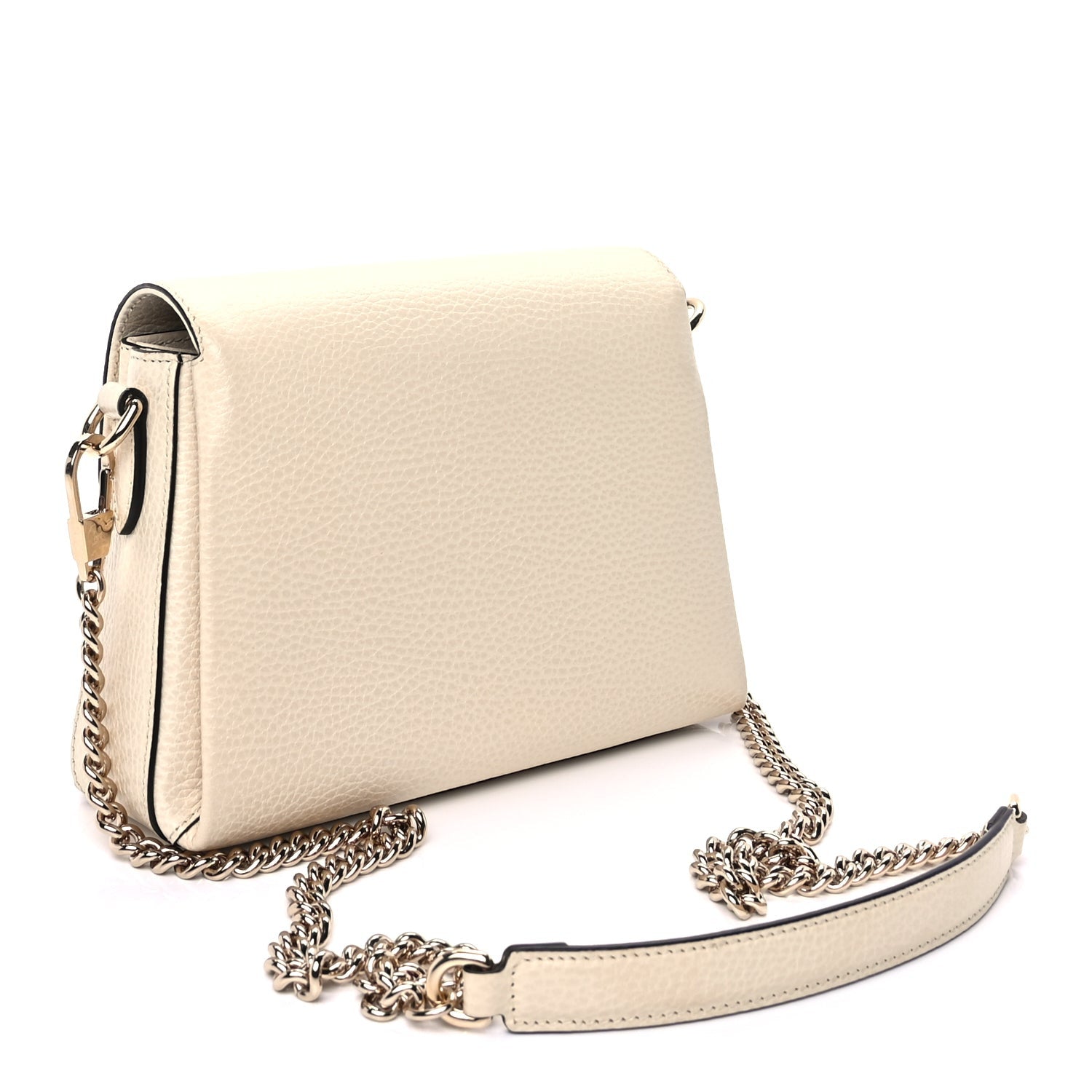 Gucci Dollar Calfskin Interlocking G Crossbody Bag  Ivoire 2 of 8