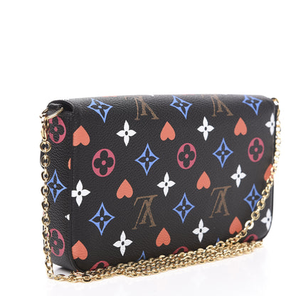 Louis Vuitton Game On Felicie Chain Wallet Black 3 of 11