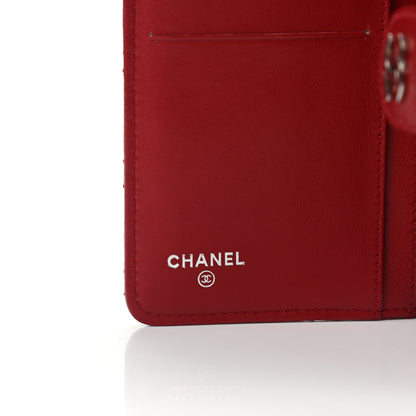 Chanel Caviar Quilted Zipped Pocket Wallet Red 7 of 10
