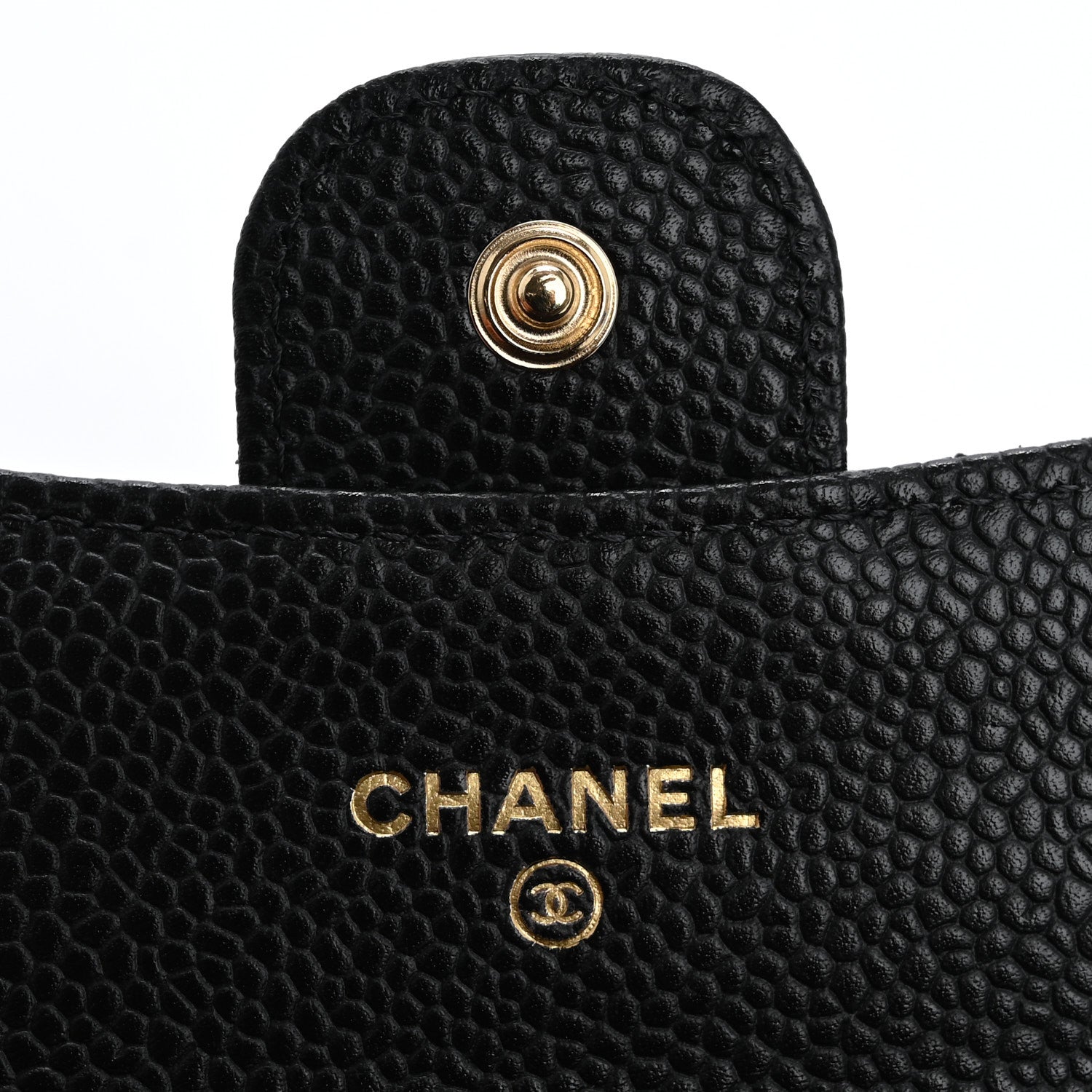Chanel Caviar Quilted Flap Card Holder Wallet Black 6 of 9