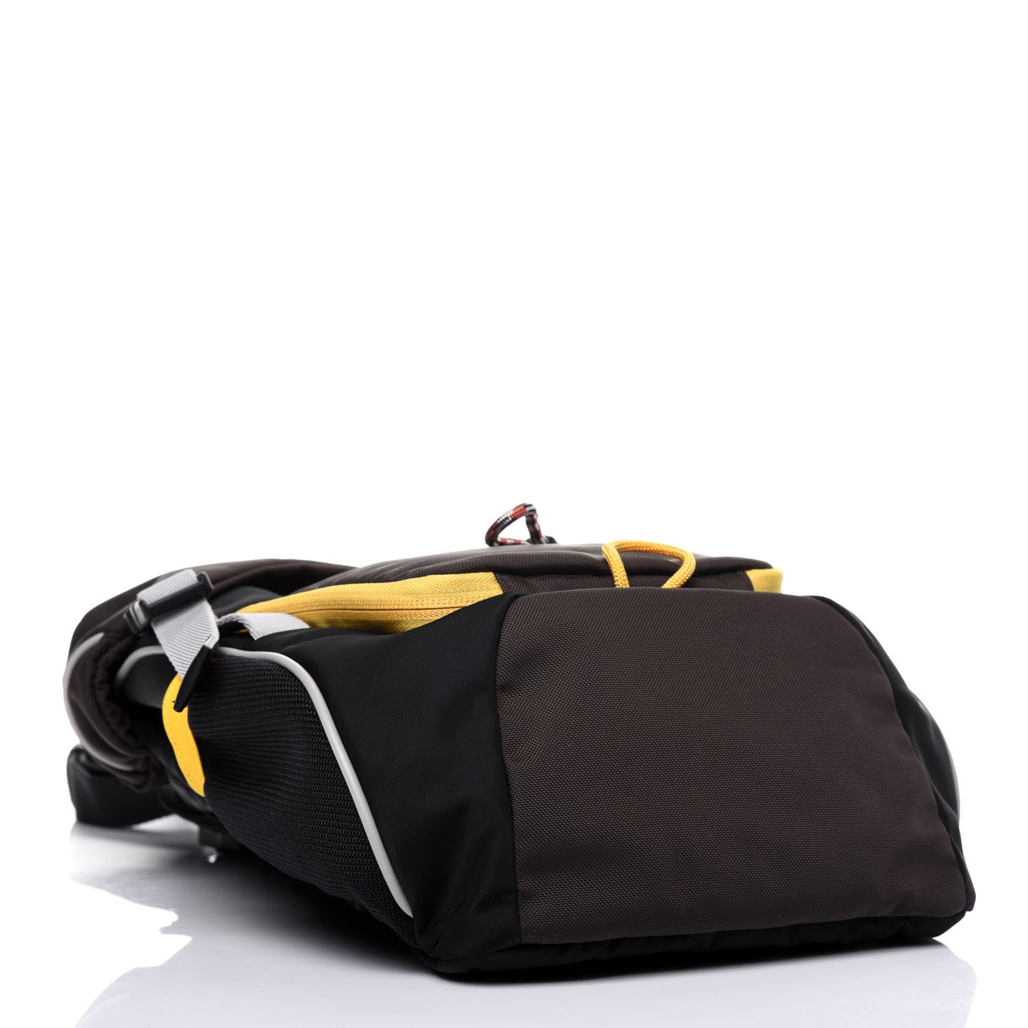 Burberry Nylon Medium Leo Sling Bag Black Yellow Grey 4 of 13