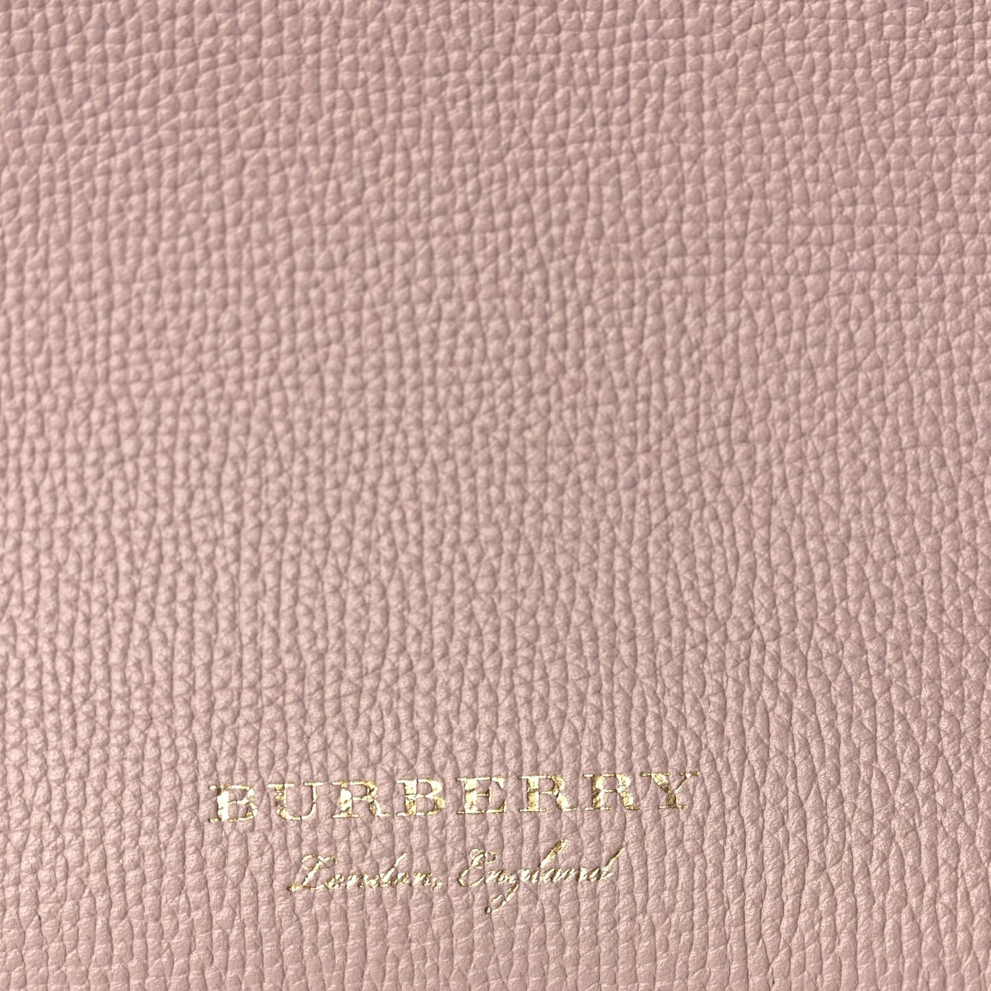 Derby Calfskin House Check Small Banner Tote Pink