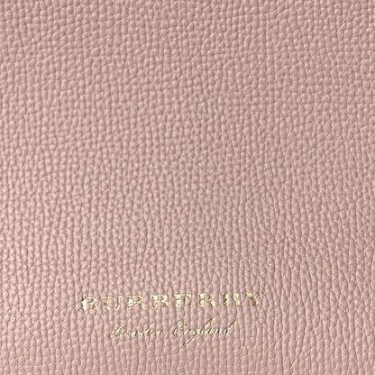 Burberry Derby Calfskin House Check Small Banner Tote Pink 6 of 8