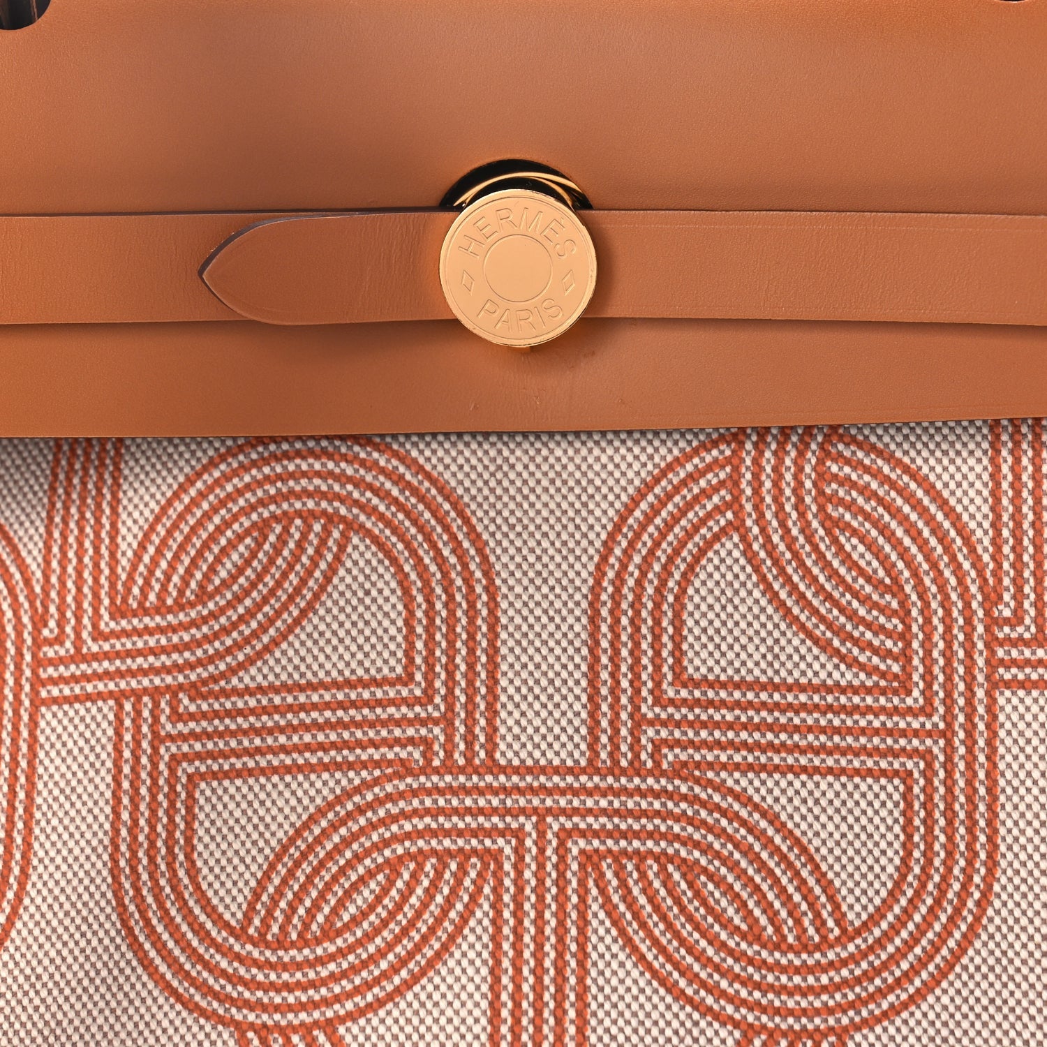Hermes H Plume Canvas Vache Hunter Circuit 24 Herbag Zip Retourne 31 Orange Mecano Ecru Beige Naturel 6 of 10