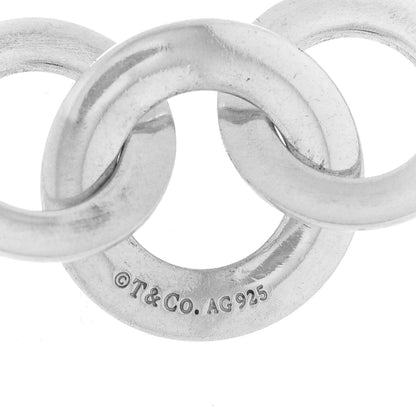 Tiffany Sterling Silver 1837 Interlocking Circles Station Long Necklace 4 of 4