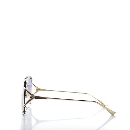 Gucci Oversized Sunglasses GG0646S Gold Black 3 of 11