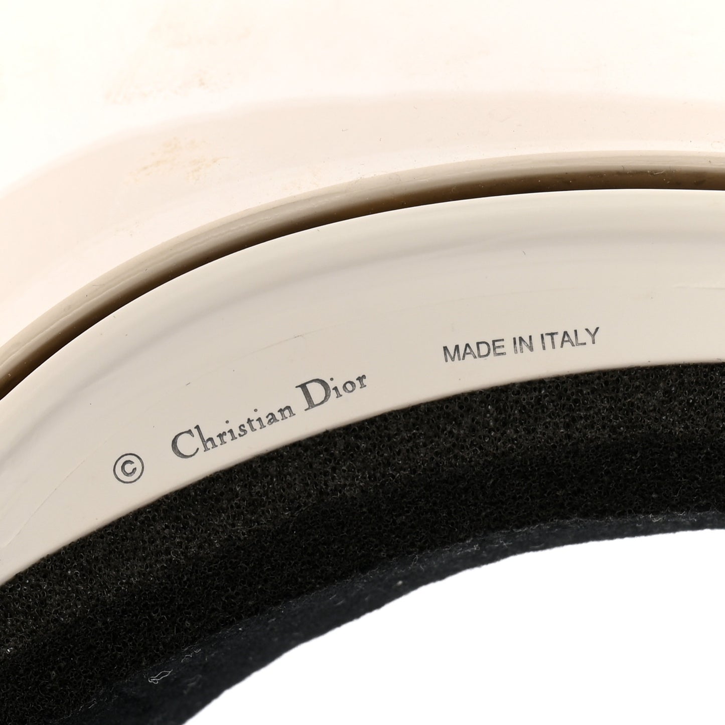 Mirrored DiorClub1 Sun Visor Silver