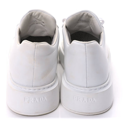 Prada Vitello Soft Logo Low Top Sneakers 38 White 5 of 10