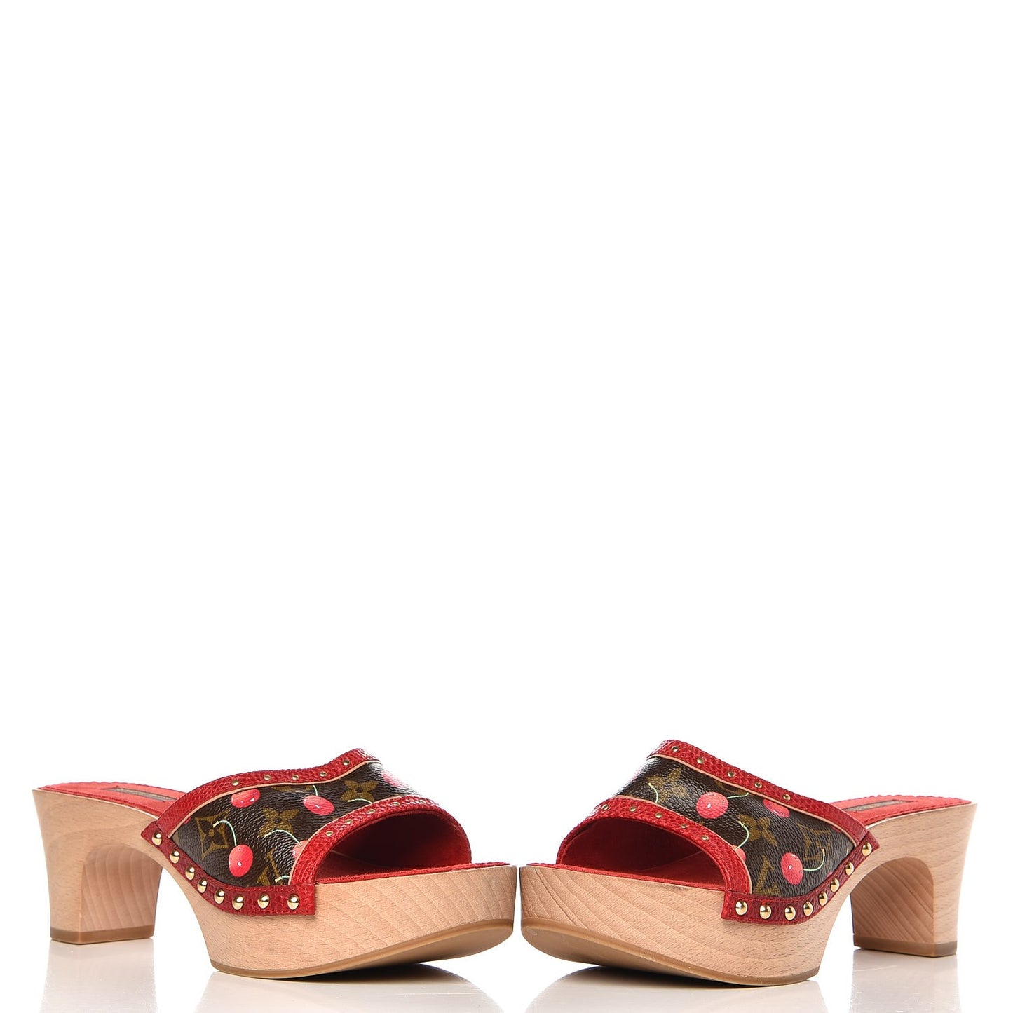 Monogram Cerises Mules Heels 37.5