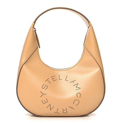 Stella McCartney Eco Alter Nappa Perforated Logo Small Hobo Cornflake 1 of 7