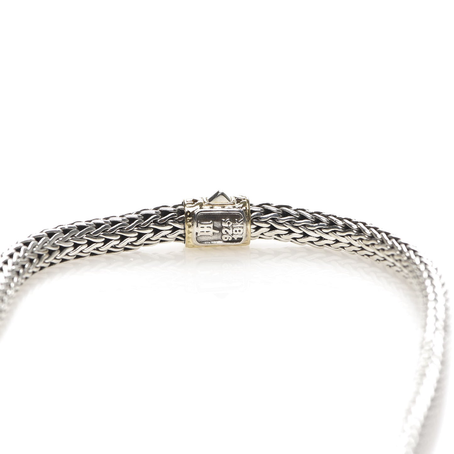 Sterling Silver 18K Yellow Gold 6.5mm Classic Chain Necklace