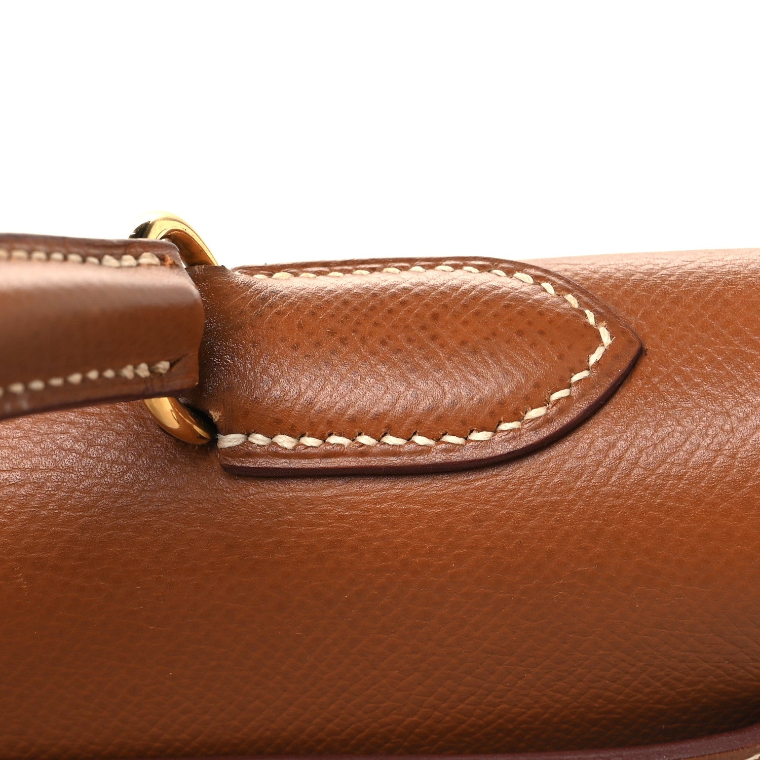 Hermes Courchevel Kelly Sellier 35 Gold 15 of 16