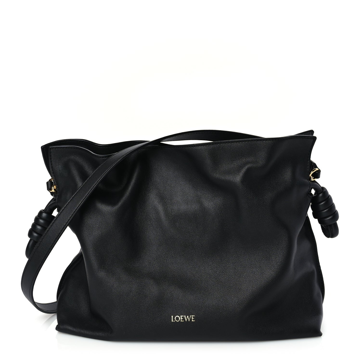 Loewe Nappa Medium Flamenco Knot Bag Black 1 of 8