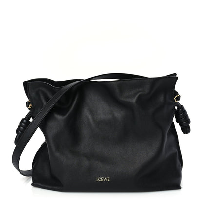 Loewe Nappa Medium Flamenco Knot Bag Black 1 of 8