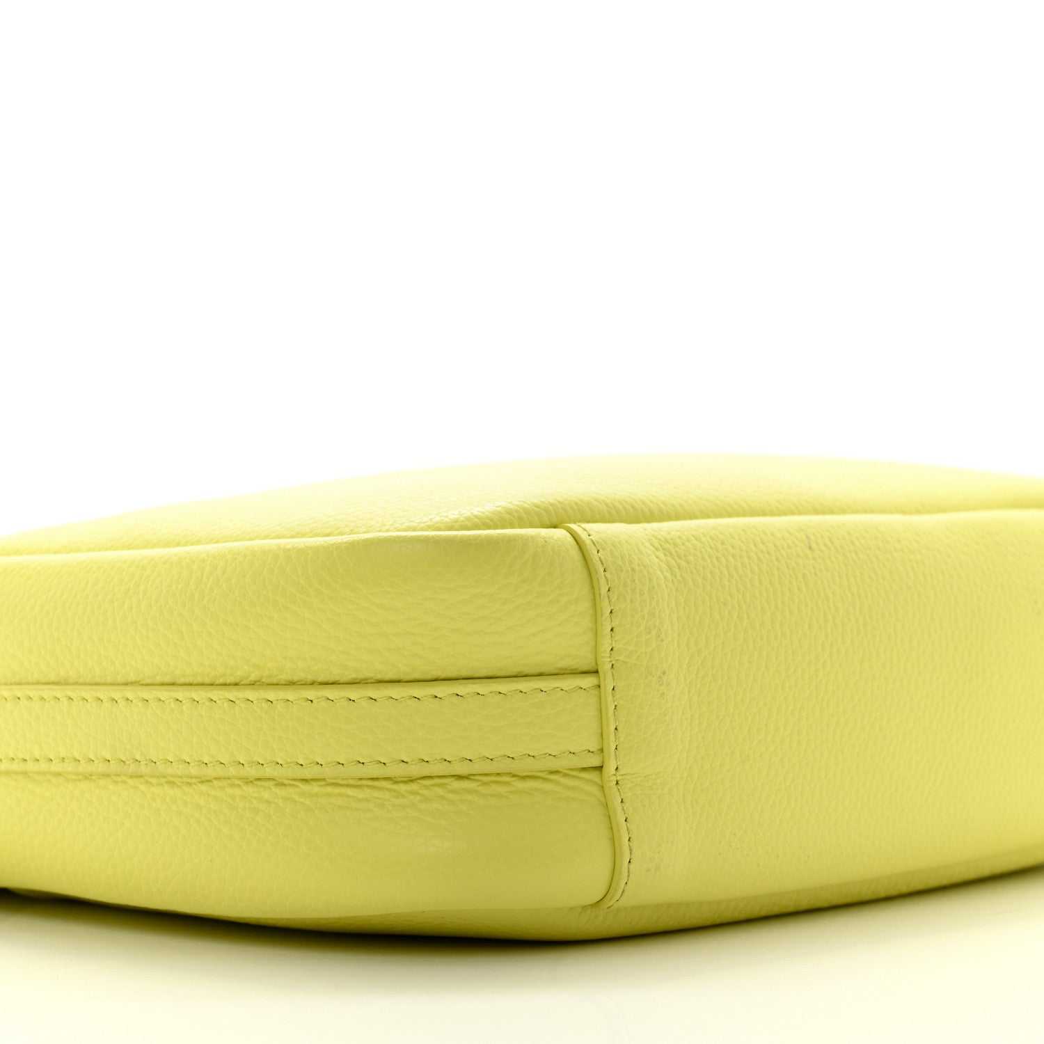 Balenciaga Calfskin Logo M Everyday Camera Bag Lime 8 of 14