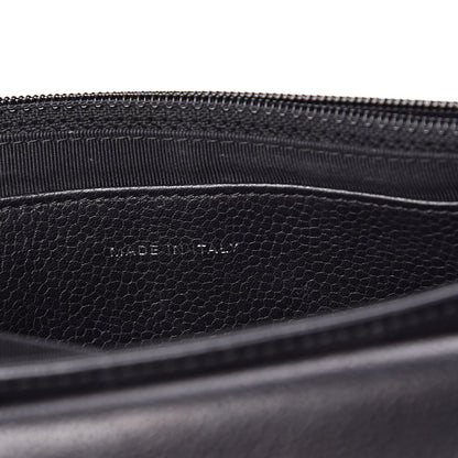 Chanel Caviar Half Moon Wallet On Chain WOC Black 7 of 11