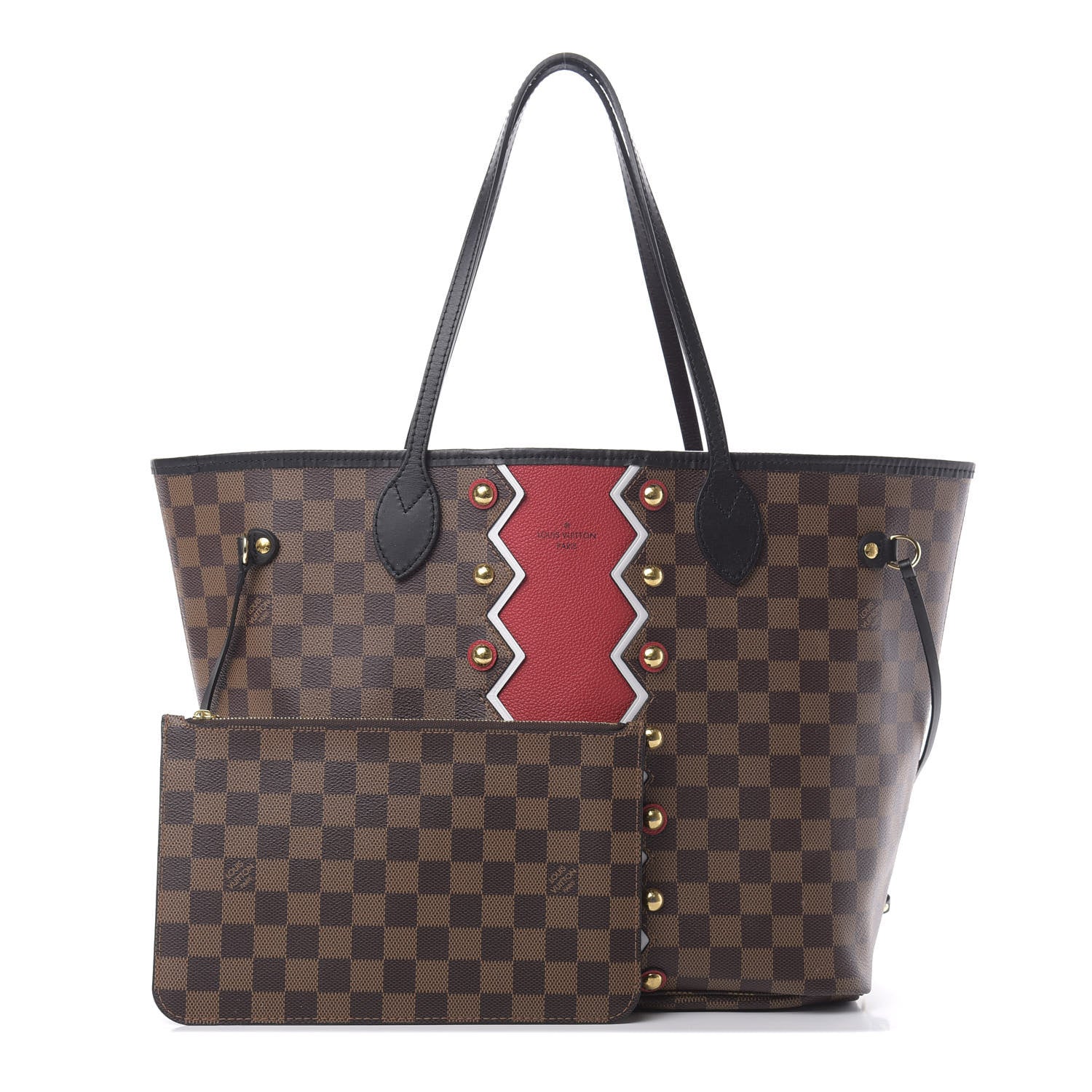 Louis Vuitton Damier Ebene Karakoram Neverfull MM 1 of 12