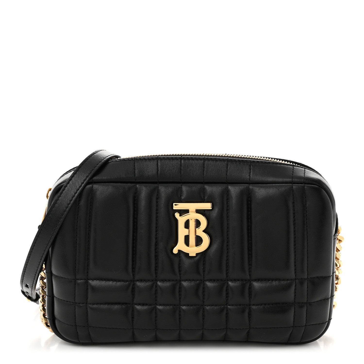 Burberry Calfskin Quilted Small Lola Camera Bag Black 1 of 7