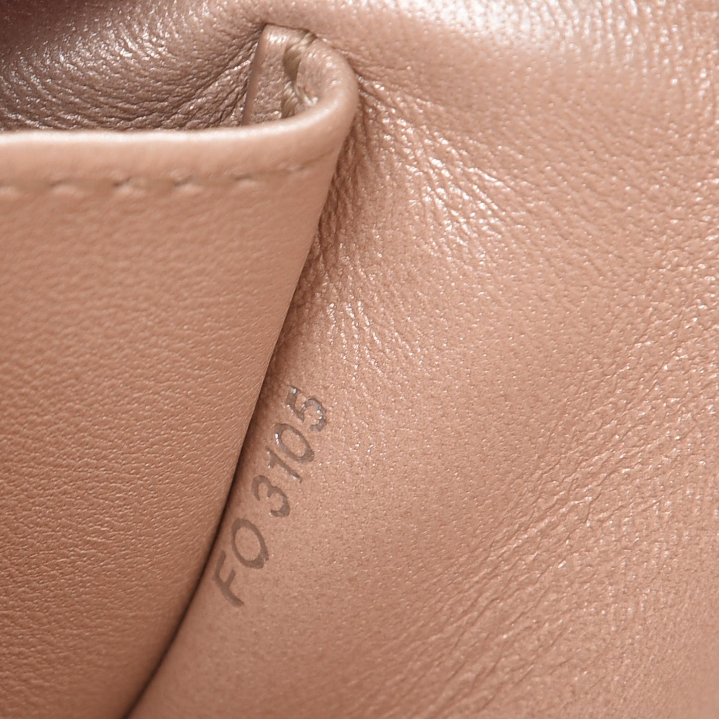 Lambskin Malletage GO-14 PM Champagne