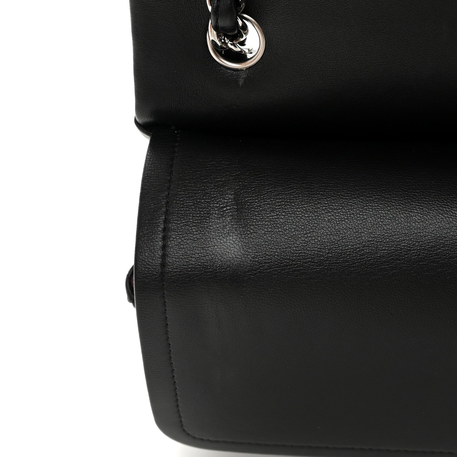 Chanel Lambskin Quilted Jumbo Double Flap Black 11 of 19