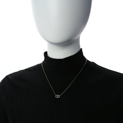 Christian Dior Metal Crystal Clair D Lune Necklace Gold 2 of 5