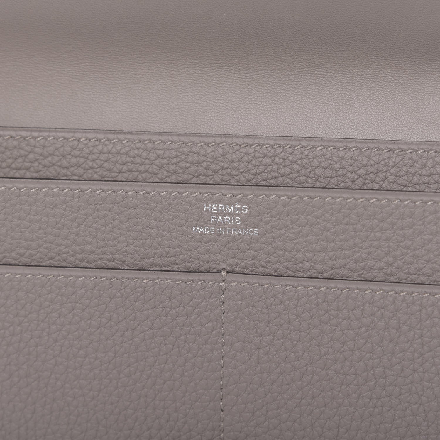 Hermes Togo Dogon Duo Wallet Gris Asphalte 7 of 10