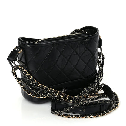 Chanel Aged Calfskin Chevron Quilted Small Gabrielle Hobo 2 of 9