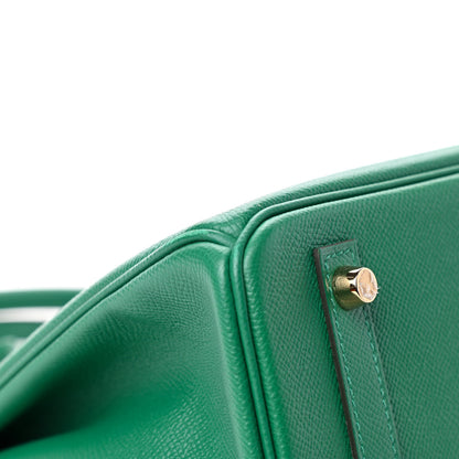 Hermes Epsom Birkin 30 Vert Vertigo 8 of 14
