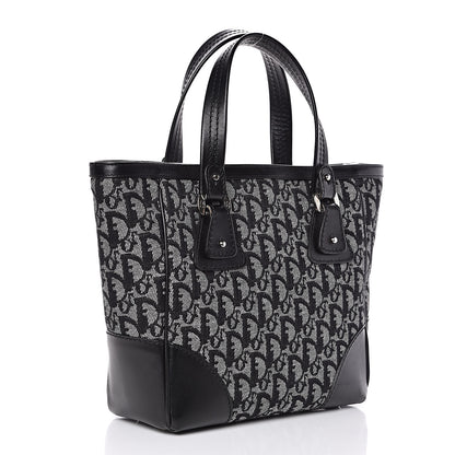 Christian Dior Denim Calfskin Monogram Tote Black 3 of 12