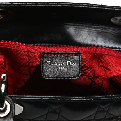 Christian Dior Lambskin Cannage Large Lady Dior Black 5 of 11