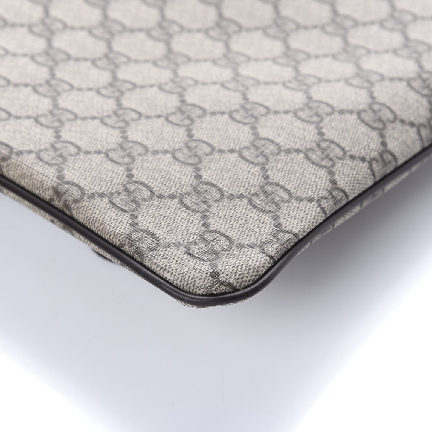 GG Supreme Monogram Small Flat Messenger Bag Dark Brown