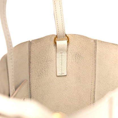 Celine Grained Calfskin Small Vertical Cabas Cream 18 of 28